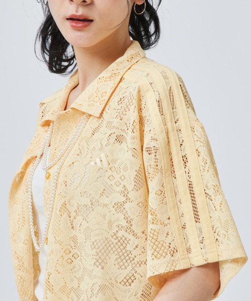 ブラウス シャツ 「adidas×アルペン限定モデル」アディダス adidas W LACE SS SHIRTS AP レディースの画像