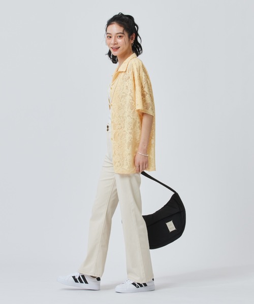 ブラウス シャツ 「adidas×アルペン限定モデル」アディダス adidas W LACE SS SHIRTS AP レディースの画像