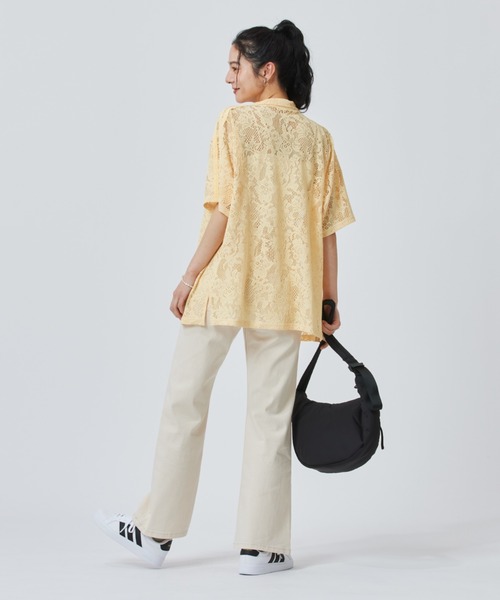 ブラウス シャツ 「adidas×アルペン限定モデル」アディダス adidas W LACE SS SHIRTS AP レディースの画像