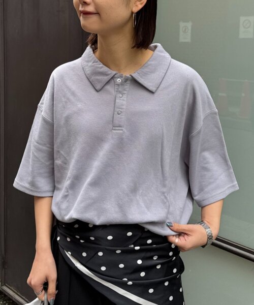 ポロシャツ ポロ 「ユニセックス」冷感/速乾/プリントワッフルポロシャツ レディース メンズの画像