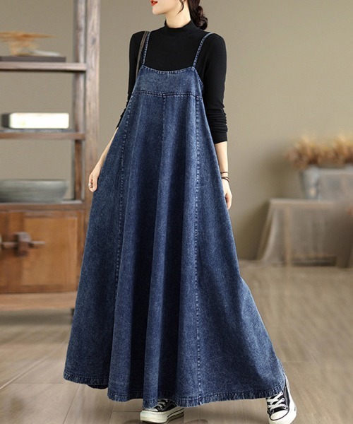 ワンピース 細ストラップデニムワンピース : ZOZOTOWN Yahoo!店 - 通販