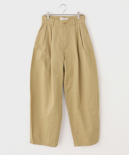 ワイドパンツ チノパン Barrel Chinos パンツ レディースの画像