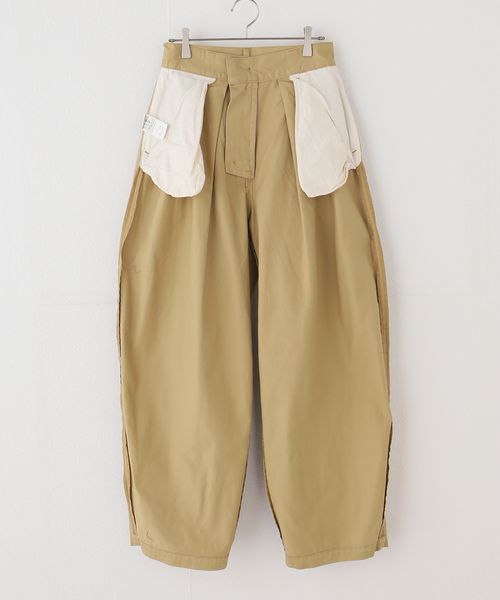 ワイドパンツ チノパン Barrel Chinos パンツ レディースの画像
