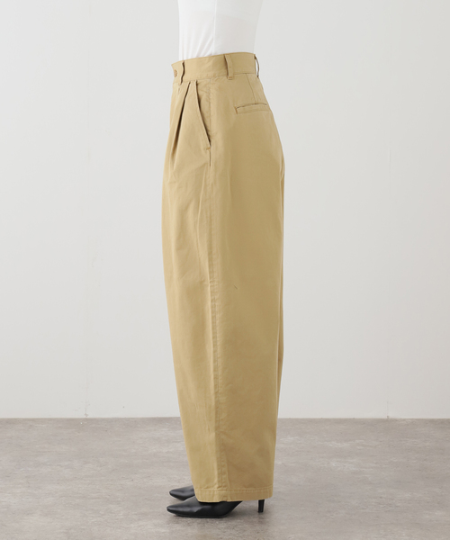 ワイドパンツ チノパン Barrel Chinos パンツ レディースの画像