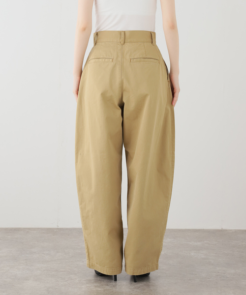 ワイドパンツ チノパン Barrel Chinos パンツ レディースの画像