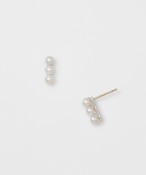 agete（アガット） ピアス シルバー／K10パールピアス レディース