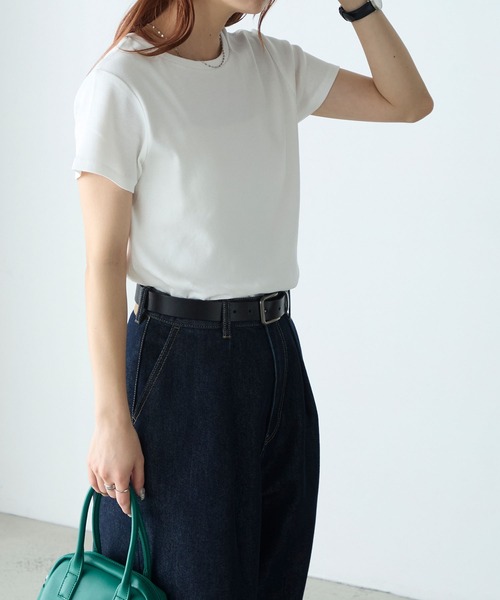 「BONLECILL」 半袖Tシャツ M ホワイト レディース_画像7