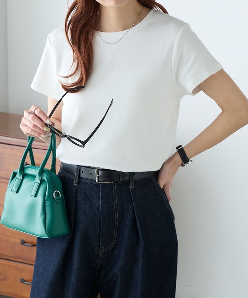 「BONLECILL」 半袖Tシャツ M ホワイト レディース_画像9