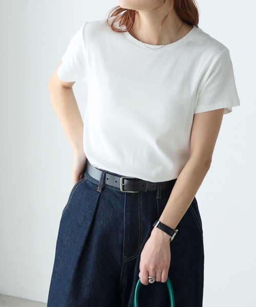 「BONLECILL」 半袖Tシャツ M ホワイト レディース_画像10