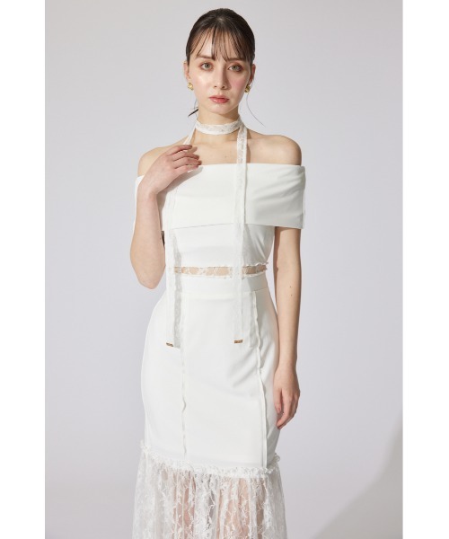 「rienda」 ノースリーブワンピース MEDIUM ブルー レディース_画像4