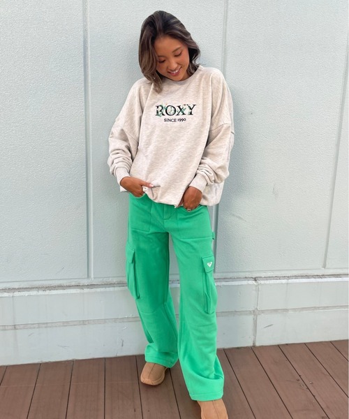 「ROXY」 スウェットカットソー FREE ホワイト レディース_画像4