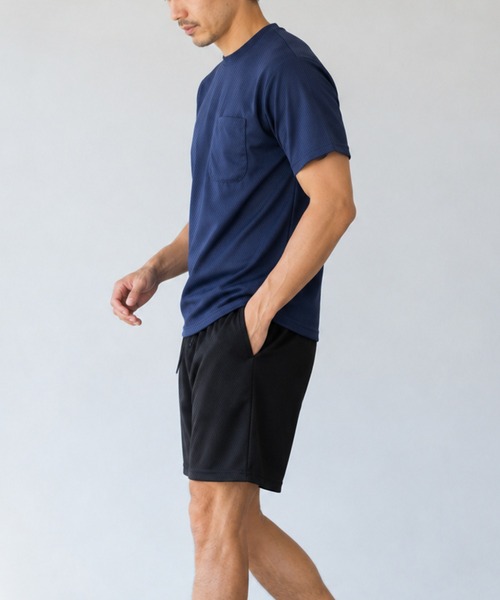 Karlas セットアップ メンズ上下セット 胸ポケット付半袖Tシャツ