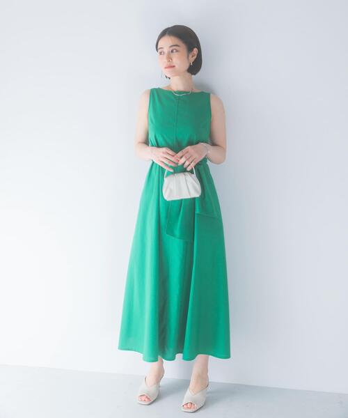ワンピース リネン混リボンドレス : ZOZOTOWN Yahoo!店 - 通販 - Yahoo