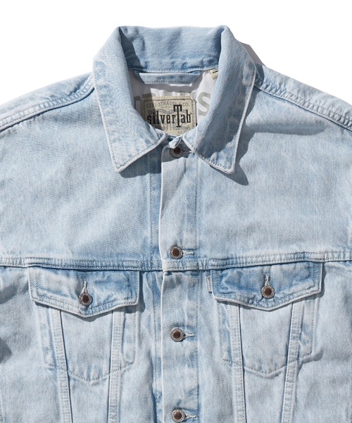 「Levi's」 「SILVER TAB」デニムジャケット L ライトインディゴブルー メンズ_画像4