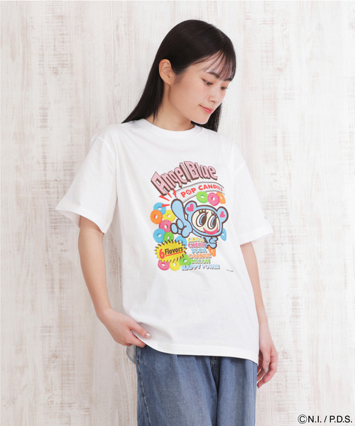 ANGEL BLUE（エンジェルブルー） tシャツ 半袖 Tシャツ ポップ