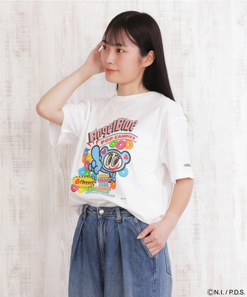ANGEL BLUE（エンジェルブルー） tシャツ 半袖 Tシャツ ポップ