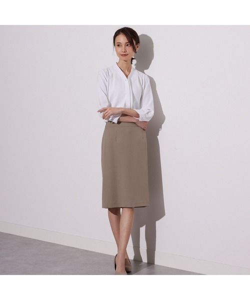 「AOYAMA」 「&ress」7分袖ブラウス L ライトベージュ レディース_画像5