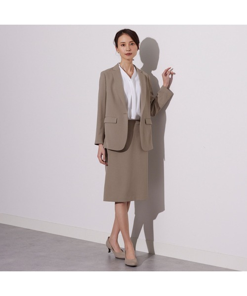 「AOYAMA」 「&ress」7分袖ブラウス L ライトベージュ レディース_画像6