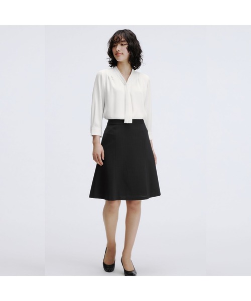 「AOYAMA」 「&ress」7分袖ブラウス L ライトベージュ レディース_画像8