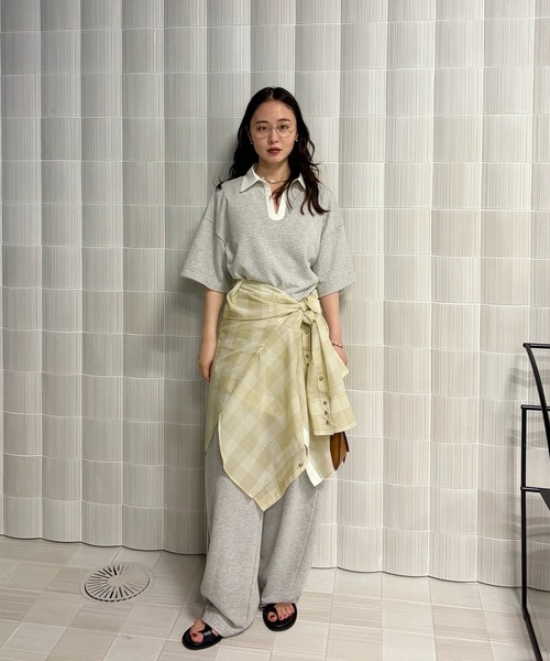【新品未使用】　amerivintage トップス　ブラウス Ameri（アメリ） ブラウス シャツ 夏 SHEER WAIST MARK OVERSIZE SHIRT