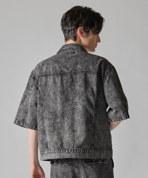 「CLEL」 デニムジャケット X-SMALL ライトブルー メンズ_画像5