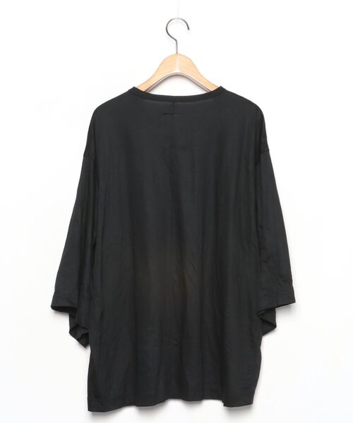 「SHAREEF」 7分袖Tシャツ 2 ブラック メンズ_画像2