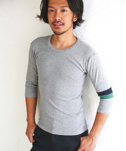 KRIFF MAYER（クリフメイヤー） tシャツ タイトフィット袖切替7分袖T