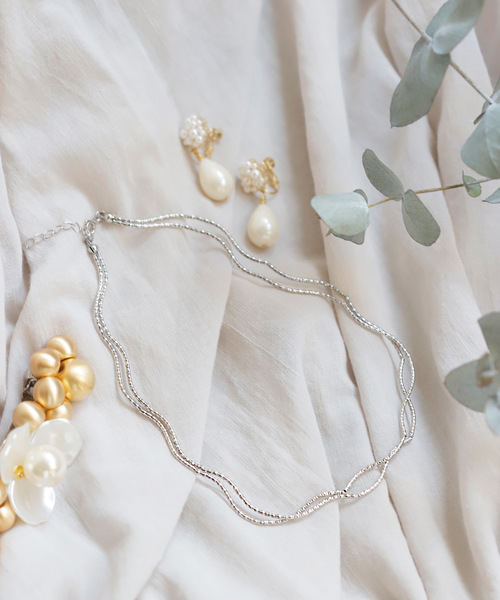 ANEMONE（アネモネ） ネックレス ダブルウェーブラインのネックレス