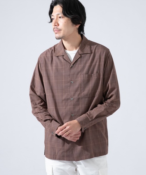 URBAN RESEARCH ROSSO MEN シャツ ブラウス グレンチェックオープン