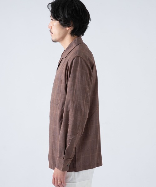 URBAN RESEARCH ROSSO MEN シャツ ブラウス グレンチェックオープン