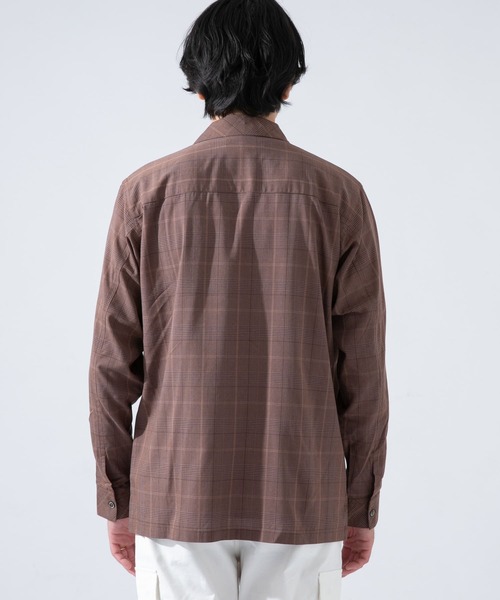 URBAN RESEARCH ROSSO MEN シャツ ブラウス グレンチェックオープン
