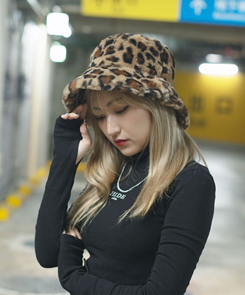 Vicci（ビッチ） 帽子 ハット 「vicci/ヴィッチ」アニマル柄ファー