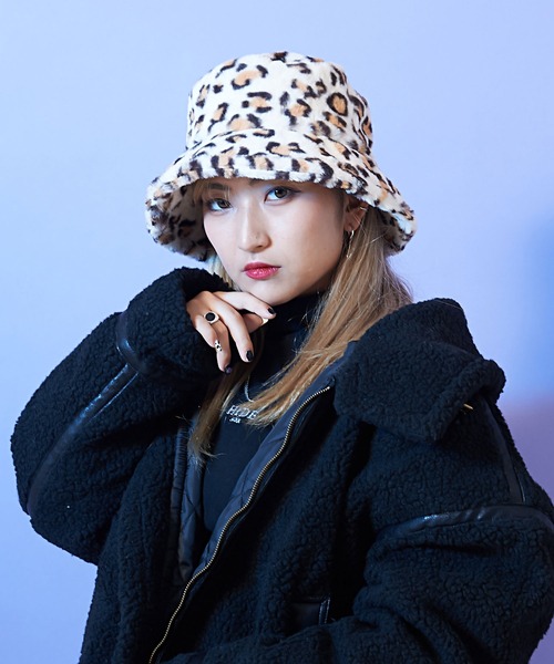 Vicci（ビッチ） 帽子 ハット 「vicci/ヴィッチ」アニマル柄ファー