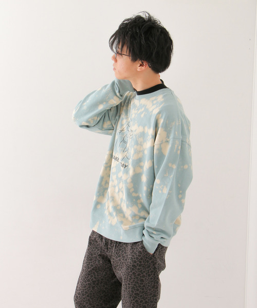 VENCE EXCHANGE トレーナー スウェット ブリーチドリップガール裏毛