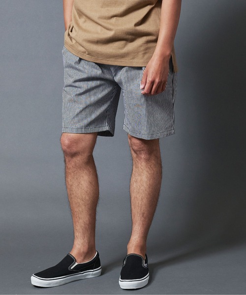 パンツ デニム ジーンズ The TWENTYSEVEN:DENIM&HICKORY EASY SHORTS デニム&ヒッコリー イージーショーツ