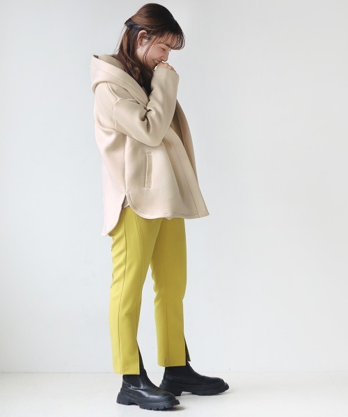 Bou Jeloud アウター バイカラーボンディングコート : ZOZOTOWN