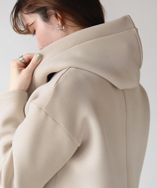 Bou Jeloud（ブージュルード） アウター バイカラーボンディングコート