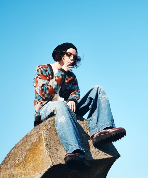 glamb（グラム） カーディガン Chequered Cardigan / チェッカー