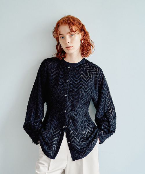 ブラウス シャツ Feather Jacquard Blouse（フェザージャガードブラウス） レディース EMMA LIMBER ブラウス シャツ Feather Jacquard Blouse
