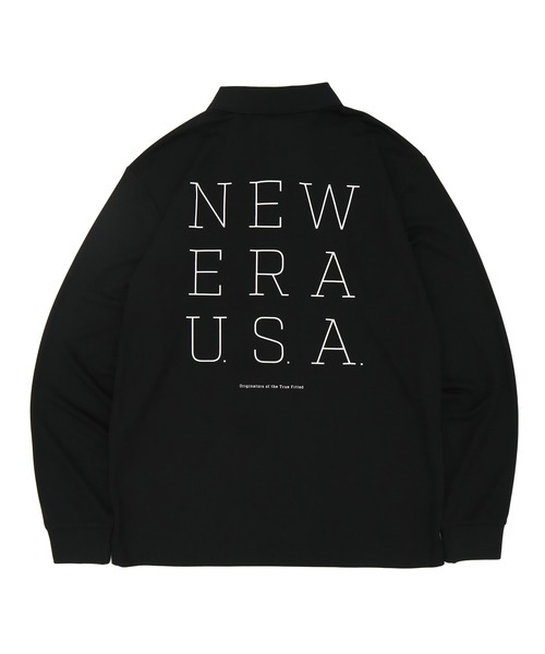NEW ERA ニューエラ ゴルフ　長袖 ポロシャツ MEDIUM NEW ERA ポロシャツ ニューエラ ゴルフ 長袖ポロシャツ メンズ