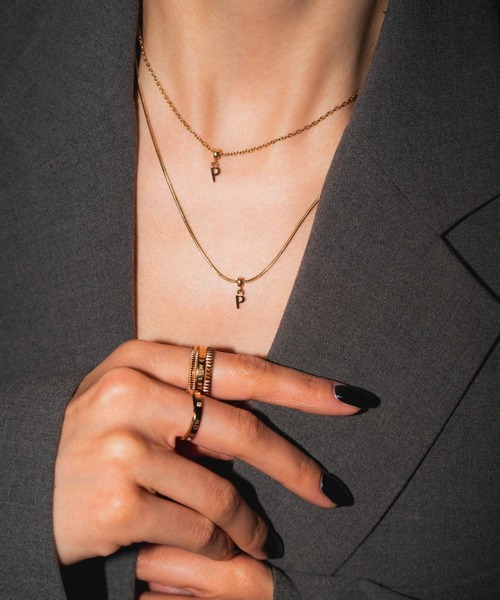 ネックレス CHARMS NECKLACE ネックレス　ローズゴールド／ゴールド レディース メンズの画像
