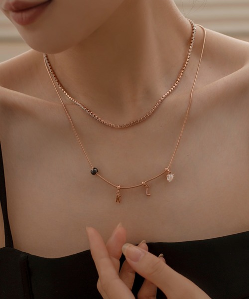 ネックレス CHARMS NECKLACE ネックレス　ローズゴールド／ゴールド レディース メンズの画像