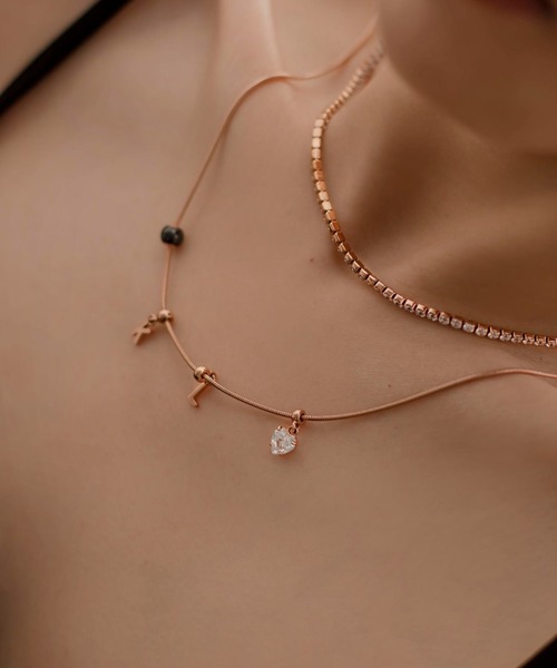 ネックレス CHARMS NECKLACE ネックレス　ローズゴールド／ゴールド レディース メンズの画像