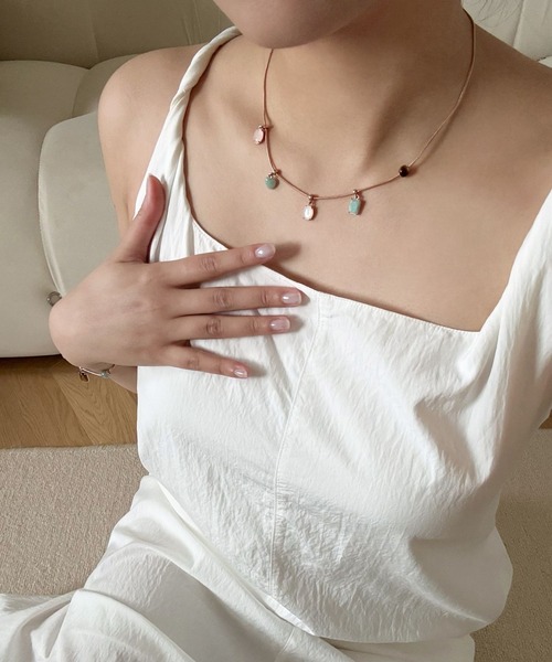 ネックレス CHARMS NECKLACE ネックレス　ローズゴールド／ゴールド レディース メンズの画像