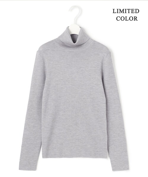【未着用】YOUNG&OLSEN リブ タートルネック サイズ1 アイボリー ヤングアンドオルセン ブロード リブ ヘンリーネック 長袖