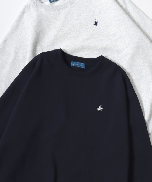 CLUBHAUS スウェットポロ　トレーナー　ネイビー　サイズM POLO BCS（ポロ・ビーシーエス） トレーナー スウェット 「別注」 裏毛