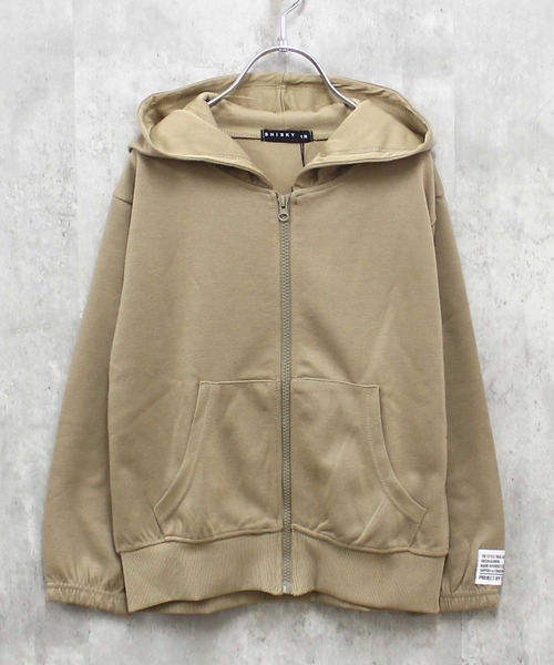 美品✨BEIGE ベイジ ダンボールニット ジップパーカー フーディー 4 L THE CASUAL（カジュアル） パーカー ダンボールニット フルZIPフーディ