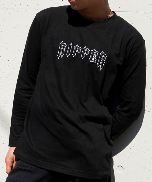 RIPPER tシャツ 「RIPPER」センターロゴ ロンT / Center Logo Long Tee