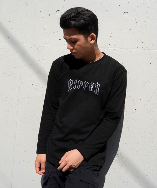 カットソー(長袖+七分) EYEER Piercing Long Sleeve Tee Black EYEER – PRESSING WEB SHOP