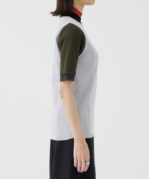 UNITED TOKYO シアーコンビブロッキングニット サマーニット UNITED TOKYO ニット セーター シアーコンビブロッキングニット